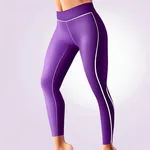 cropped purple leggings image